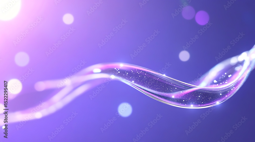 Aufkleber Abstract wave design with vibrant colors and sparkling effects, ideal for backgrounds or digital art.