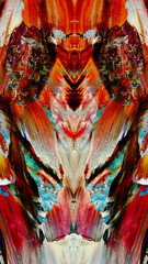 Abstract art background . Hand painting artwork on canvas .