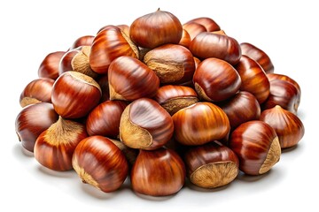 Pile of nuts, mostly walnuts, with some hazelnuts and pecans mixed in