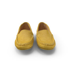 Women’s Moccasins Isolated on Transparent Background