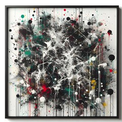 Chaotic Splatter Canvas  