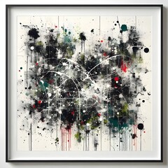 Chaotic Splatter Canvas  