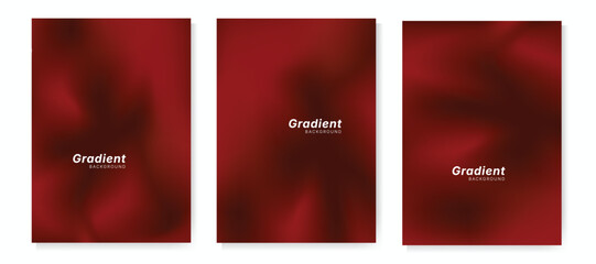 Obraz premium Soft blurred red color gradient background for cover, poster, wallpaper, web design. Red backdrop, smooth texture
