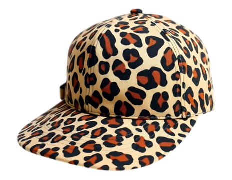 Leopard Print Snapback Baseball Cap