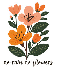 NO rain no flowers