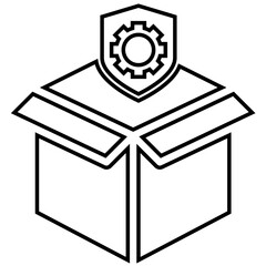 vector illustration of a gift box