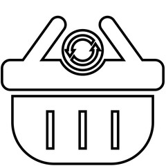 Remove from cart, cart, basket icon