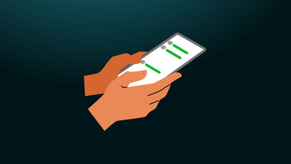 Animated Mobile with Reader Icon – Digital Reading App Interface, E-Book Symbol, or News Feed Notification for Smartphone UI, E-Reading, and Online Content Display