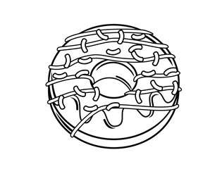 chocolate donut bread sprinkled with chocolate sprinkles