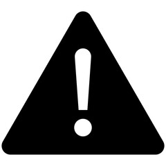 Warning or Danger Exclamation Mark Sign Icon