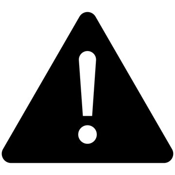 Warning or Danger Exclamation Mark Sign Icon