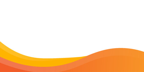 Abstract orange wavy business background. Vector illustration.