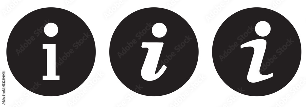 Canvas Prints info information black icon vector design