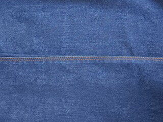 Close-up of blue denim jeans fabric texture background