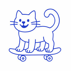 Vector logo design template and graphic element for advertising, branding, posters and banners, funny cartoon illustration with smiling character and mascot 