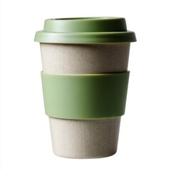 Eco-friendly bamboo travel mug, verdant hues invite mindful sipping, Earth Day festivities, caffeine companion for solstice revelry