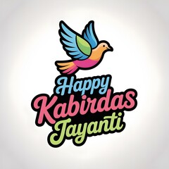 Colorful Abstract Dove Logo for Happy Kabirdas Jayanti Social Media Design

