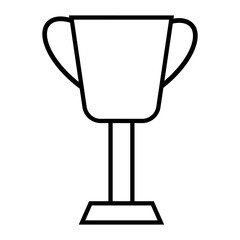 Cup icon vector. Trophy illustration sign . champions symbol. Win logo.