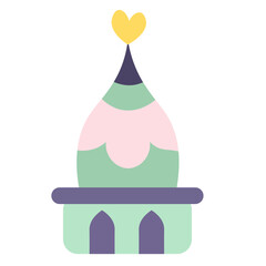 mosque, islamic, architecture, pastel, minimal, design, dome, spiritual, building, turrets, culture, eastern, religion, sacred, decoration, symbol