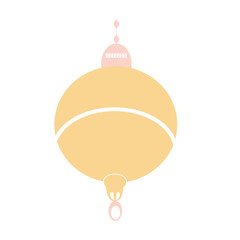 A yellow decorative lantern, perfect for Ramadan or festive celebrations. Simple, minimal design ideal for cultural, spiritual, and holiday-themed projects.