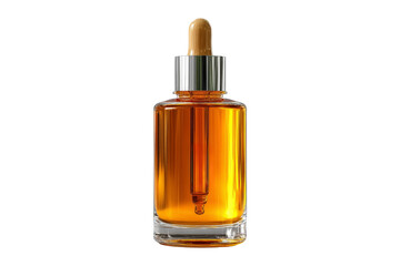 Naklejka premium Clear background oil dropper close-up