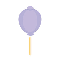 A purple hanging lantern, perfect for Ramadan or festive celebrations. Simple and minimal design suitable for holiday decorations and cultural-themed projects.