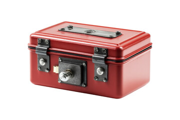 Obraz premium Locking red box for secure storage
