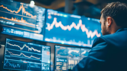 macroeconomic trends on multiple screens