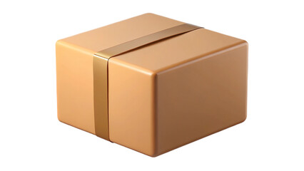 Photorealistic 3D Render of a Sealed Cardboard Box Packaging Design and Delivery Concept