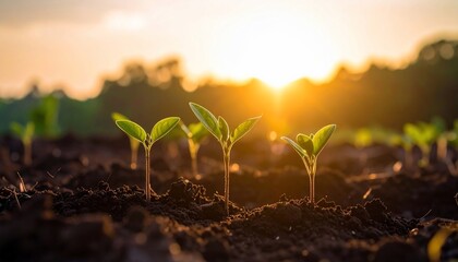 Sunrise Seedlings: New Growth and Hope