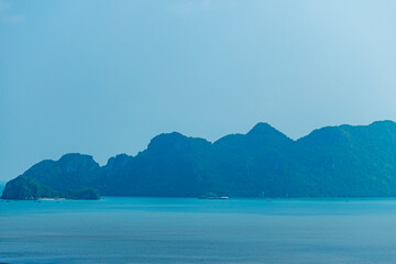 Obraz premium View of seascape of the bay in Thailand