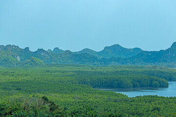 Obraz premium View of seascape of the bay in Thailand