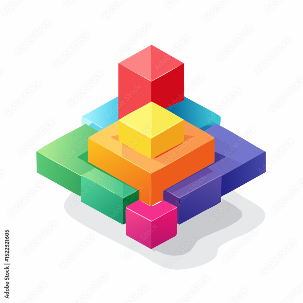 Aufkleber abstract vector background using geometric triangle elements with striking colors and clean design-g