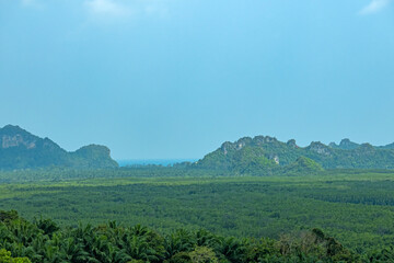 Fototapeta premium View of seascape of the bay in Thailand