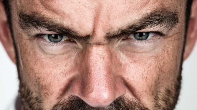 Intense Doctor Portrait With Focused Gaze and Dramatic Lighting