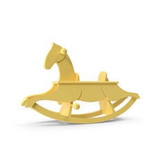 Yellow Giraffe Rocking Toy Isolated on Transparent Background © Realistic PNG