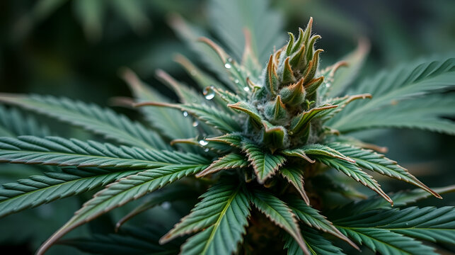 Cannabigerol cannabinoid compounds in the female cannabis plant. CBG element in medical marijuana studies