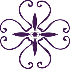 Beautiful flower art and mandala vector design