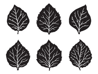 Obraz premium Wasabi leaf line art botanical vector illustration