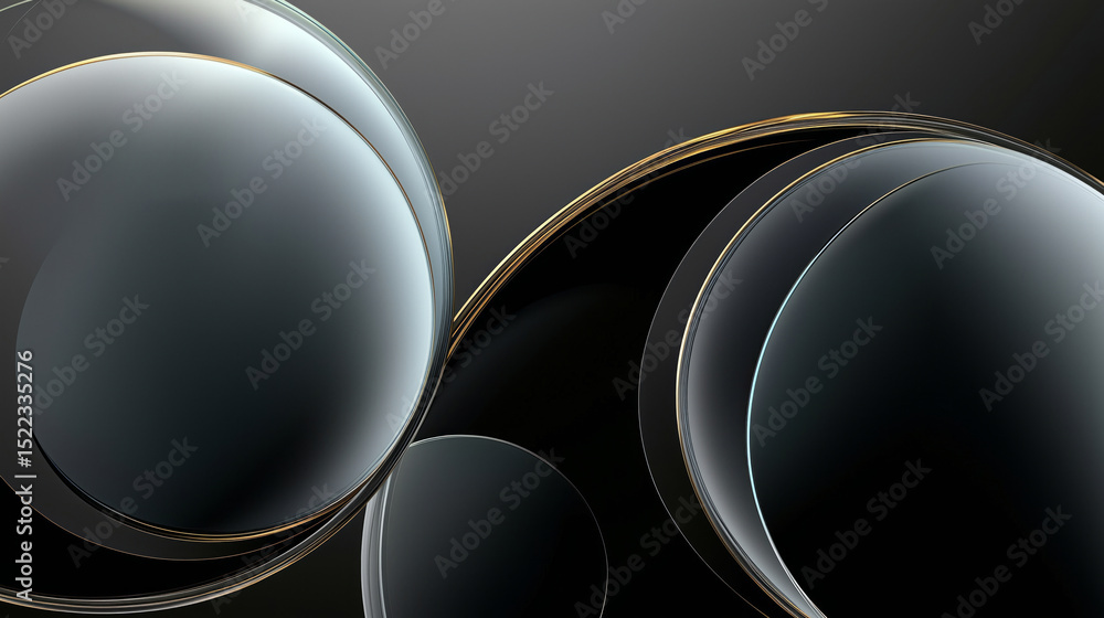Aufkleber abstract colorful bubbles background. wallpaper with modern circles. generative ai