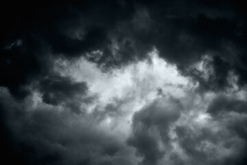 Thunderclouds. Storm dark dramatic clouds.