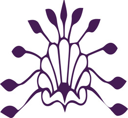 Beautiful flower art and mandala vector design