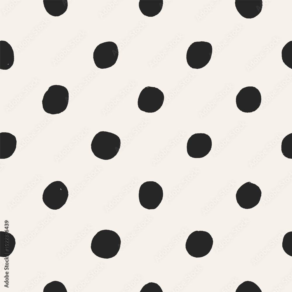 Poster polka dot pattern, seamless texture. circles, endless background design, repeating print for feminin