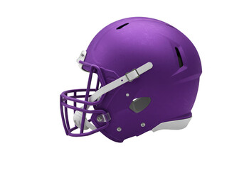 Fototapeta premium Isolated Purple Football Helmet Equipment for Sports Protection Gear