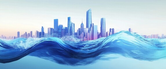 Fototapeta premium abstract blue background