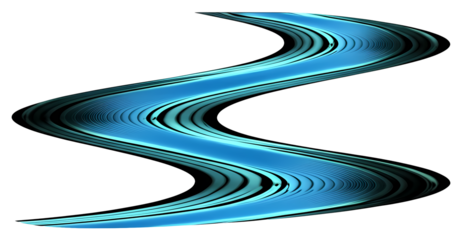PNG Abstract blue wave on transparent background