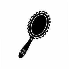 creative Silhouette simple Magnifying Glass Vector Illustration 