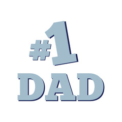 Happy Father's Day Typography Design with Hearts and Hat – Celebration Graphic for Dad	