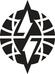 Global Energy Symbol Representing Power and Sustainability