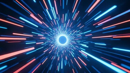 Colorful starburst on a vibrant blue background, a festive explosion of light perfect for holiday celebrations or abstract designs - Powered by Adobe